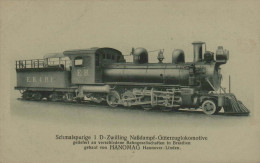 Schmalspurige 1 D - Zwilling Nassdampf-Güterzuglokomotive Für Brasilien Bahnen - Hanomag - Eisenbahnen