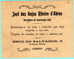 JSÉ DOS ANJOS  RIBEIRO D  ABREU - Cartas & Documentos