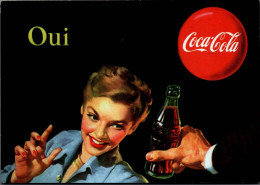 N°1302 Z -cpsm Oui Coca Cola - Publicidad