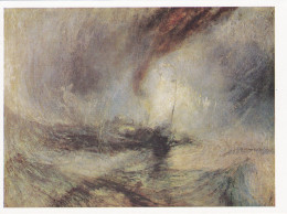 Postcard - Art - J M W Turner (1775-1851) - Snowstorm, Steamboat Off A Harbours's Mouth (1842)  - Card No. 530 - VG - Unclassified