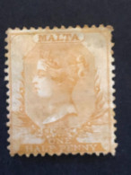 MALTA  SG 3  ½d  Yellow Buff MNG  No Wmk  CV £400 See The Scan - Malta (...-1964)