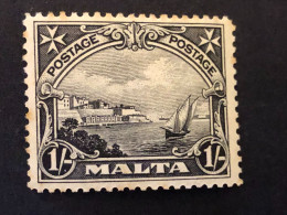 MALTA  SG 166   1s Black MNH** Slight Toning On Gum, See The Scan - Malta (...-1964)
