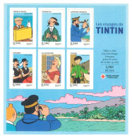 BLOC FEUILLET 109 - Les Voyages De Tintin  - Tintin Et Milou, Tournesol, Haddock, Dupontd, Castafiore, Tchang - Mint/Hinged