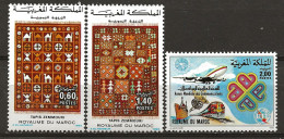 MAROC: **, N° YT 958, 959 Et 960, TB - Marocco (1956-...)