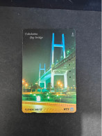 [J1] NTT Japanese Phone Card - Yokohama Bay Bridge (Around 90s) - Autres & Non Classés
