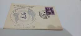 CARTOLINA  GRATITUD DE LOS NINOS ARGENTINOS A LOS PUEBLOS DEL MUNDO 1956 - Cartas & Documentos