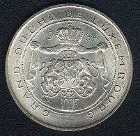 Luxemburg, 100 Francs 1964, Silber, UNC Toned - Luxembourg