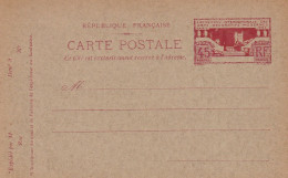 France Entier Postal Arts Décoratifs Paris 1925 - Standard Postcards & Stamped On Demand (before 1995)