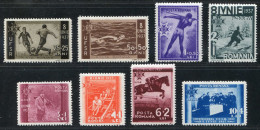 REF 080 > ROUMANIE < Yv N° 515 à 522 * * Neuf Luxe Dos Visible MNH * * Cote 52 € - Football Equitation Soccer Aviron - Ongebruikt