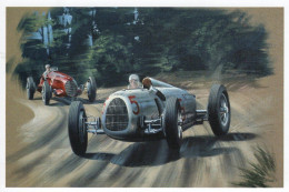 Auto Union Type C - Bernd Rosemeyer A Donington Park En 1937 - Artiste:Benjamin Freudenthal - CPM - Grand Prix / F1