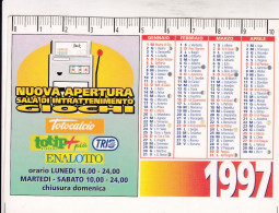 Calendarietto - Sala Intratenimento Giochi - Tris - Totip - Settimo Torinese - Torino - Anno 1997 - Klein Formaat: 1991-00