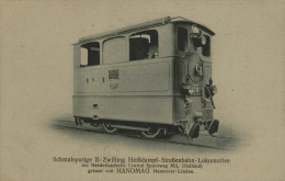 Schmalspurige B - Zwilling Hessdampf-Strassenbahn-Lokomotive Der Neederlandsche Central Spoorweg Mij. - Hanomag - Eisenbahnen