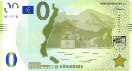 MEMO 0-Euro EAAB 042/1 KÖNIGSSEE - Privatentwürfe