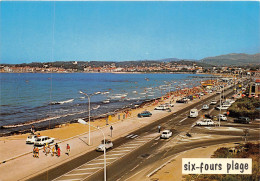 SIX FOURS Panorama De La Plage De Six Fours En Arriere Plan Sanary 2(scan Recto-verso) MA701 - Six-Fours-les-Plages