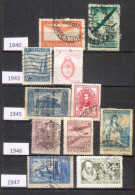 Argentine - 1940 - Air Mail - Fête Nationale - 15 Timbres - Used Stamps