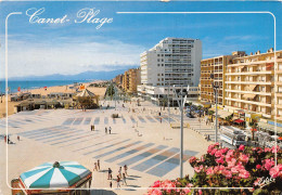 CANET PLAGE La Place De La Mediterranee Et La Plage 22(scan Recto-verso) MA793 - Canet Plage