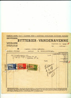 Factuur  BYTTEBIER  VANDENAVENNE  WEVELGEM  Aan Mehauden Geraardsbergen - 1900 – 1949