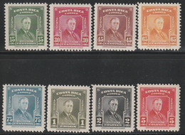 COSTA RICA - Poste Aérienne N°157/64 ** (1947) Président Roosevelt - Costa Rica