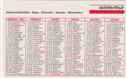 Calendarietto - Winterthur - Intercontinentale - Anno 1997 - Small : 1991-00