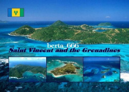 Saint Vincent And Grenadines Multiview New Postcard - San Vicente Y Las Granadinas