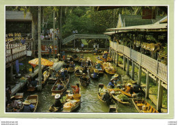 Thailand Thaïlande Marché Flottant Très Animé - Tailandia