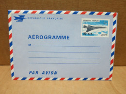 ILE DE LA REUNION Aérogramme Non Utilisé Concorde Premier Vol  50f CFA - Primi Voli