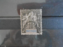 MARTINIQUE YT 35 - TYPE DUBOIS 10c. Noir S.lilas - Used Stamps