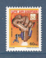 Congo, **, Yv 809, Mi 1094, SG 1088, Campagne Anti-apartheid, - Nuevas/fijasellos