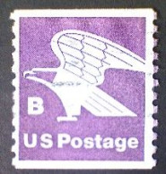 United States, Scott #1820, Used(o), 1981, Rate Change "B" Eagle , (18¢), Violet - Usados