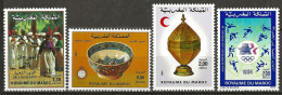 MAROC: **, N° YT 969 à 972, Suite, TB - Morocco (1956-...)