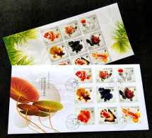 Singapore Goldfishes Definitives 2019 Gold Fish Pet Aquarium (FDC) - Singapour (1959-...)