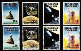 Togo 2143-2146 A+B Postfrisch Raumfahrt #HP434 - Togo (1960-...)