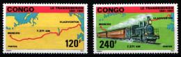 Kongo (Brazzaville) 1240-1241 Postfrisch #KX978 - Trains