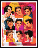 St. Vincent 3220-3228 Postfrisch Kleinbogen / Elvis Presley #HP848 - St.Vincent Y Las Granadinas