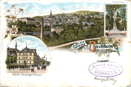 Gruss Aus Buchholz In Sachsen - Litho - Annaberg-Buchholz