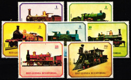 Äquatorial-Guinea 1361-1367 Postfrisch #KX996 - Trains