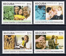 2013 Cuba Upaep Stop Discrimination  Complete Set Of 4 MNH - Neufs