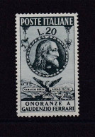 ITALIE 1950 TIMBRE N°560 NEUF AVEC CHARNIERE GAUDENZIO FERRARI - 1946-60: Neufs