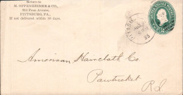 USA ETATS UNIS ENTIER LETTRE DE PITTSBURG 1895 - Lettres & Documents