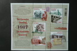 COB. BL 256** Neuf – 2017 – La Grande Guerre – La Communication. - Bloc De 5  Timbres  - COB N°4722/4726 - 2002-… (€)