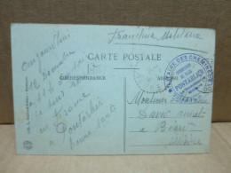 PONTARLIER (25) Cachet Militaire Service Militaire Des Chemins De Fer Gare De Pontarlier Guerre 1914-18 - Pontarlier