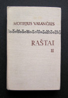 Lithuanian Book / Raštai (II Tomas) By Valančius 1972 - Culture