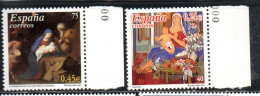 SPAIN ESPAÑA SPAGNA 2001 CHRISTMAS NATALE NOEL WEIHNACHTEN COMPLETE SET SERIE COMPLETA MNH - Nuovi