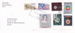 From Canada To France - 2004 - Storia Postale