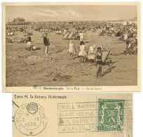 Blankenberghe Op Het Strand, Sur La Plage 1936 Timbre 35c_ALBERT N°75_Edition M. De Ketelaere_CPA - Blankenberge