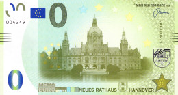 0-Euro MEMO EAAA 109/1 NEUES RATHAUS HANNOVER - Private Proofs / Unofficial