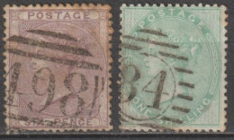 1855 - YVERT N°19/20 OBLITERES - COTE = 400 EUR - Gebruikt