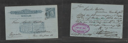 CHILE. Chile Cover - 1918 Stgo To Spain Barcelona 6c Ovpted 3c Stat Colon Cardbetter Dest - Chili