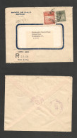 CHILE. Chile - Cover - 1951 22 Feb Stgo To USA Pha Registr Mult Fkd Env $9,00 Rate. Ex-Prof West UK Airmails Coll.- . Ea - Chili