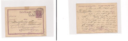 DUTCH INDIES. Dutch Indies - Cover - 1883 Soerakarta To Samarang Stat Card. Easy Deal. - Netherlands Indies